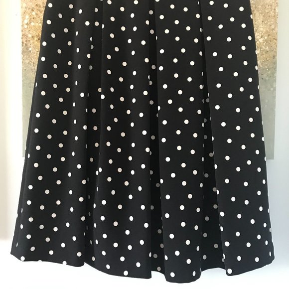Tahari Polka Dot Pleated Skirt (NWT) - Picture 7 of 14